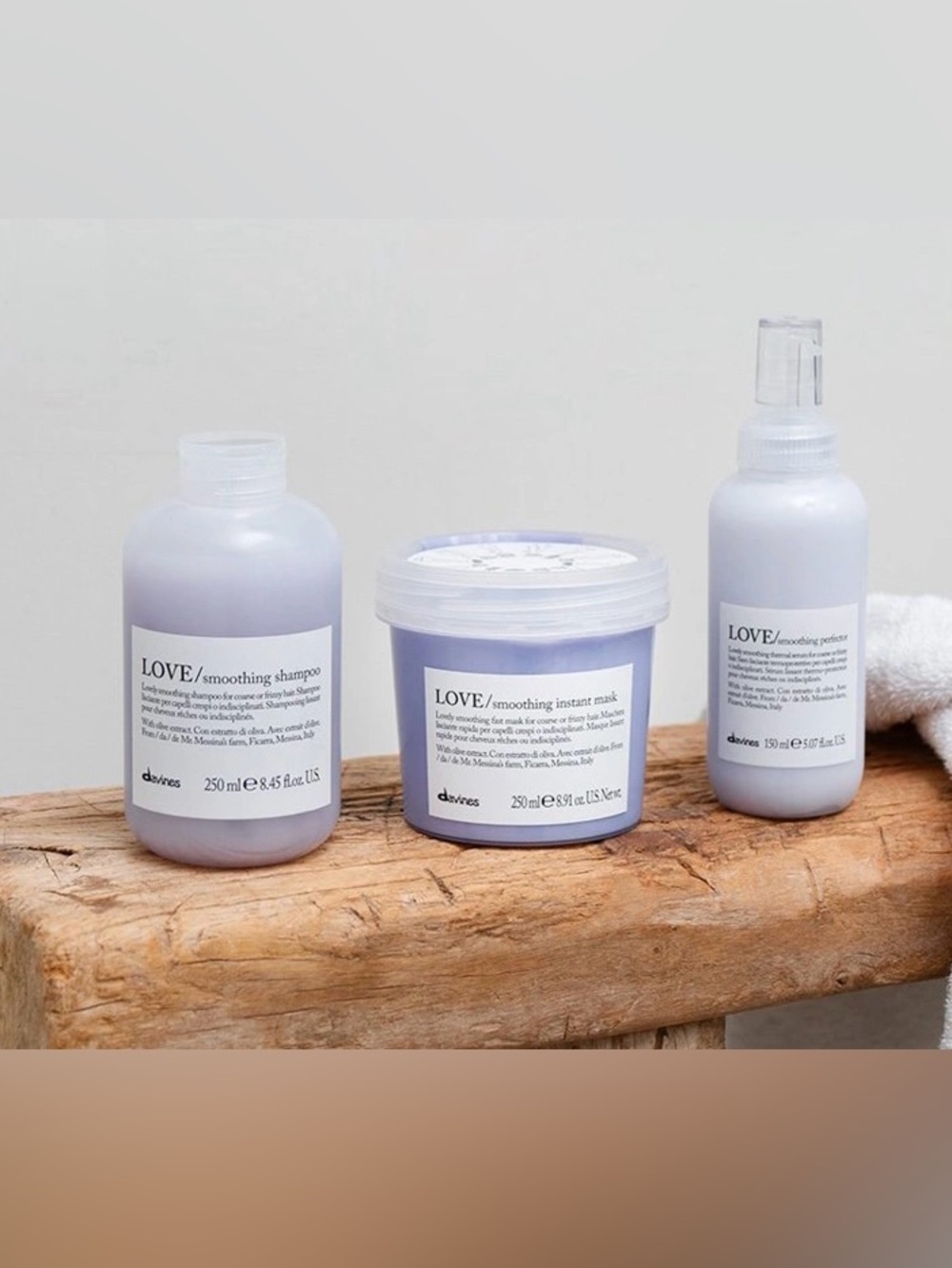 Davines LOVE Smoothing Hair Care Set